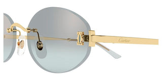 Cartier CT0592S women Gold Round Sunglasses