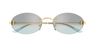 Cartier CT0592S women Gold Round Sunglasses