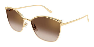 Cartier CT0595S women Gold Cat Eye Sunglasses