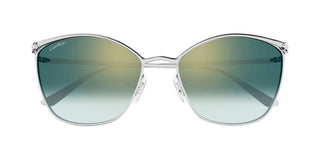 Cartier CT0595S women Silver Cat Eye Sunglasses