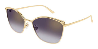 Cartier CT0595S women Gold Cat Eye Sunglasses
