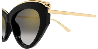Cartier CT0596S women Gold Cat Eye Sunglasses