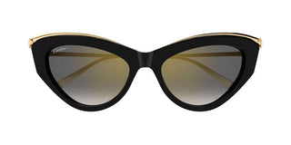 Cartier CT0596S women Gold Cat Eye Sunglasses
