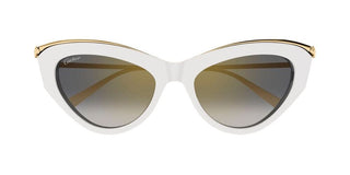 Cartier CT0596S women White Cat Eye Sunglasses