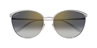 Cartier CT0597SA women Silver Cat Eye Sunglasses