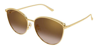 Cartier CT0597SA women Gold Cat Eye Sunglasses