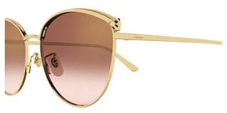 Cartier CT0597SA women Gold Cat Eye Sunglasses