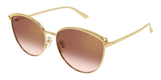 Cartier CT0597SA women Gold Cat Eye Sunglasses