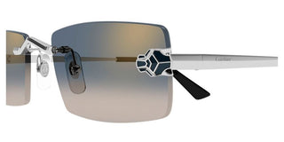 Cartier CT0598S unisex Silver Rectangle Sunglasses