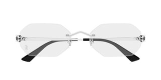 Cartier CT0599O women Silver Geometric Eyeglasses