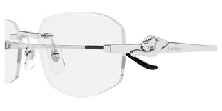 Cartier CT0601O women Silver Geometric Eyeglasses