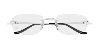 Cartier CT0601O women Silver Geometric Eyeglasses