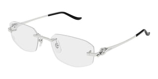 Cartier CT0601O women Silver Geometric Eyeglasses
