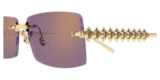 Cartier CT0604S unisex Gold Rectangle Sunglasses