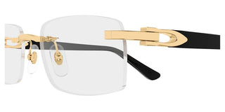 Cartier CT0607OJ men Black Rectangle Eyeglasses