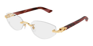 Cartier CT0609O women Havana Cat Eye Eyeglasses