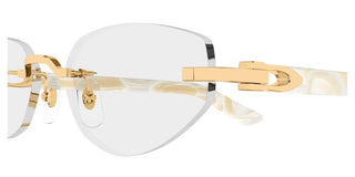 Cartier CT0609O women Gold Cat Eye Eyeglasses