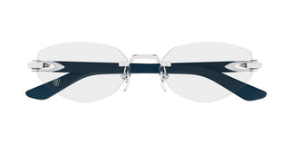 Cartier CT0609O women Blue Cat Eye Eyeglasses