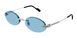 Cartier CT0615S unisex Silver Round Sunglasses
