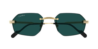 Cartier CT0616S men Gold Geometric Sunglasses