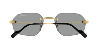 Cartier CT0616S men Gold Geometric Sunglasses