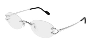 Cartier CT0621O unisex Silver Round Eyeglasses