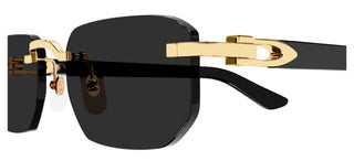 Cartier CT0622S men Black Geometric Sunglasses