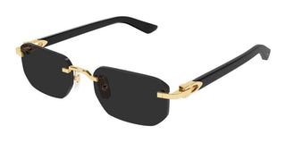 Cartier CT0622S men Black Geometric Sunglasses