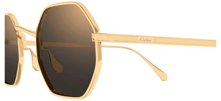 Cartier CT0627S unisex Gold Geometric Sunglasses