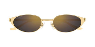 Cartier Ct0630s Women Gold Round Sunglasses