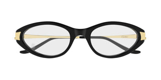Cartier CT0633O women Black Round Eyeglasses