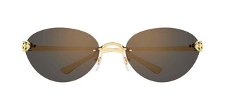 Cartier CT0635S women Gold Cat Eye Sunglasses