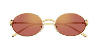 Cartier CT0644S women Gold Round Sunglasses