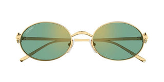 Cartier CT0644S women Gold Round Sunglasses