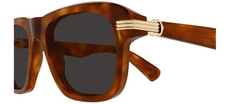 Cartier CT0657S men Havana Round Sunglasses