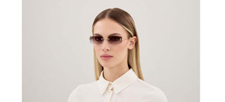Cartier CT0672S unisex Gold Rectangle Sunglasses