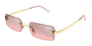 Cartier CT0672S unisex Gold Rectangle Sunglasses
