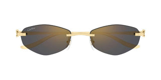 Cartier CT0675S unisex Gold Geometric Sunglasses