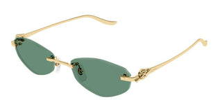 Cartier CT0675S unisex Gold Geometric Sunglasses
