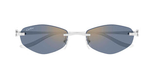 Cartier CT0675S unisex Silver Geometric Sunglasses
