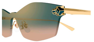 Cartier CT0678S unisex Gold Geometric Sunglasses