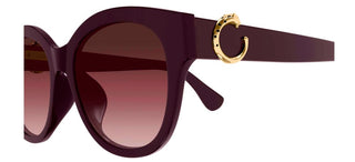 Cartier CT0680SK women Red Cat Eye Sunglasses