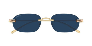Cartier CT0686S unisex Gold Squared Sunglasses