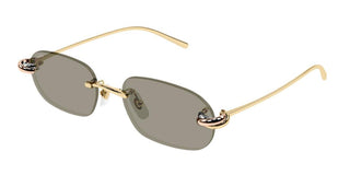 Cartier CT0686S unisex Gold Squared Sunglasses
