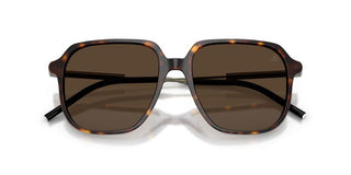 Moncler Cylin Me6010 Unisex Havana Squared Sunglasses