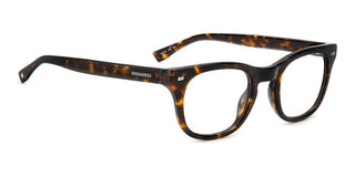 Dsquared2 D2 0078 men Havana Squared Eyeglasses