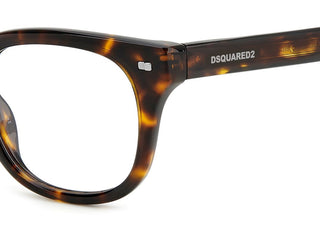 Dsquared2 D2 0078 men Havana Squared Eyeglasses