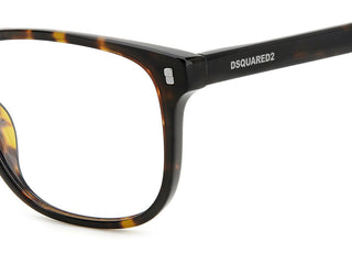 Dsquared2 D2 0079 men Havana Squared Eyeglasses
