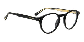 Dsquared2 D2 0080 men Black Squared Eyeglasses