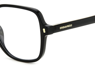 Dsquared2 D2 0081 Women Black Squared Eyeglasses